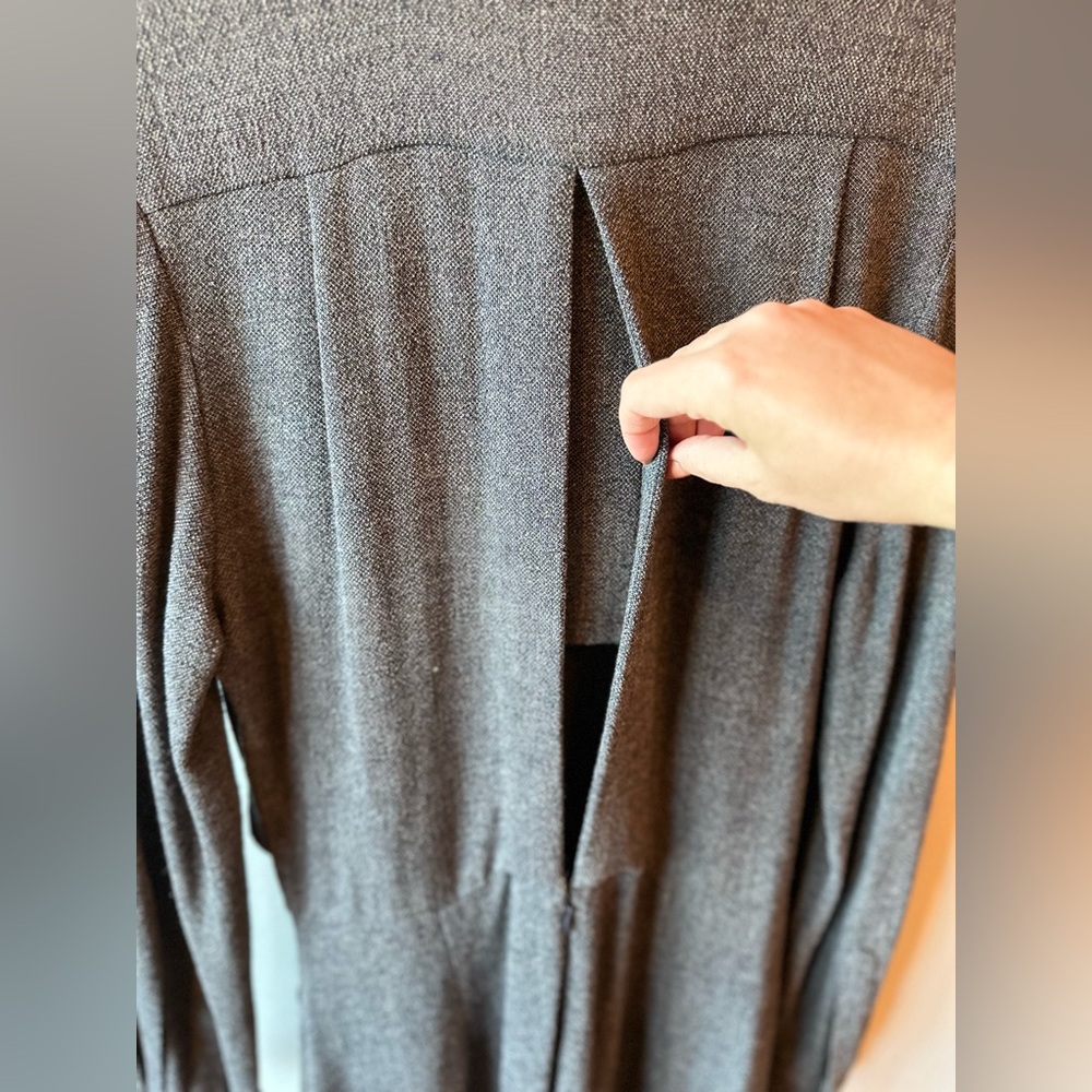 Rachel Comey Wagner Gray Long Sleeve Button Front Midi Dress - Picture 11 of 14